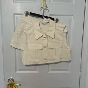 Zara two piece skort set